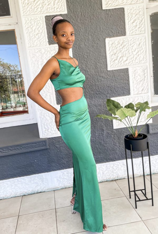 Naomi Satin Dress - Image 3